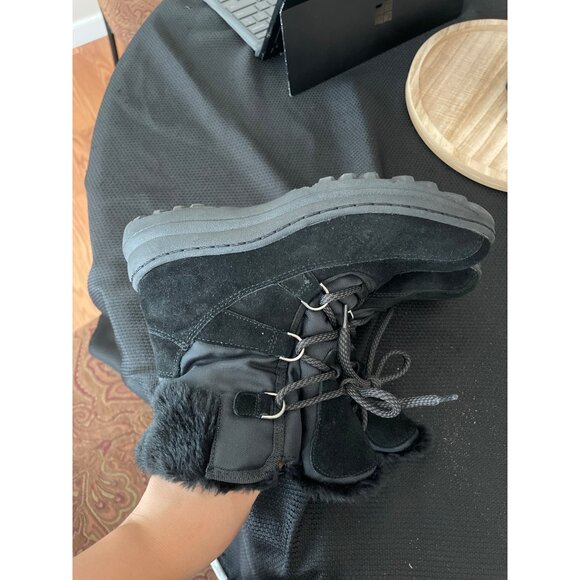 Bare Traps Women Sunta Black Lace Up Winter Snow Boots Size 7.5 - Picture 6 of 8